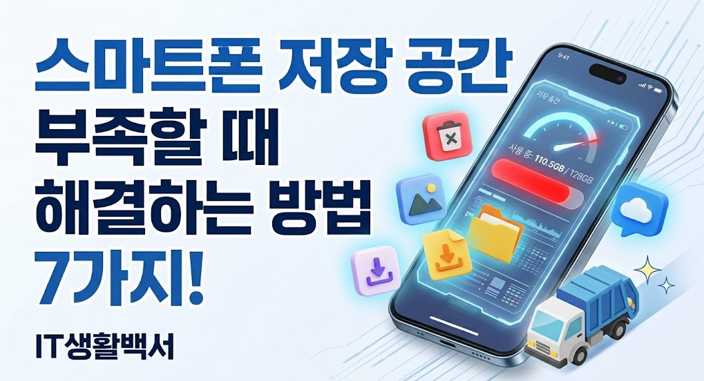 스마트폰 저장 공간 부족 해결 방법 7가지