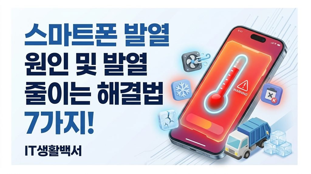 스마트폰 발열 원인 및 발열 줄이기 해결법 7가지